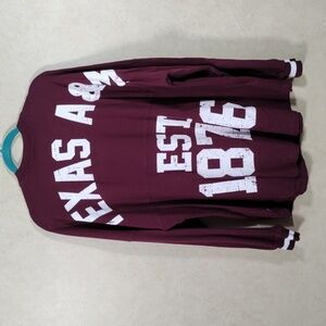 2/$10 04136 Spirit Jersey maroon & white Texas A&M L/S tee XL